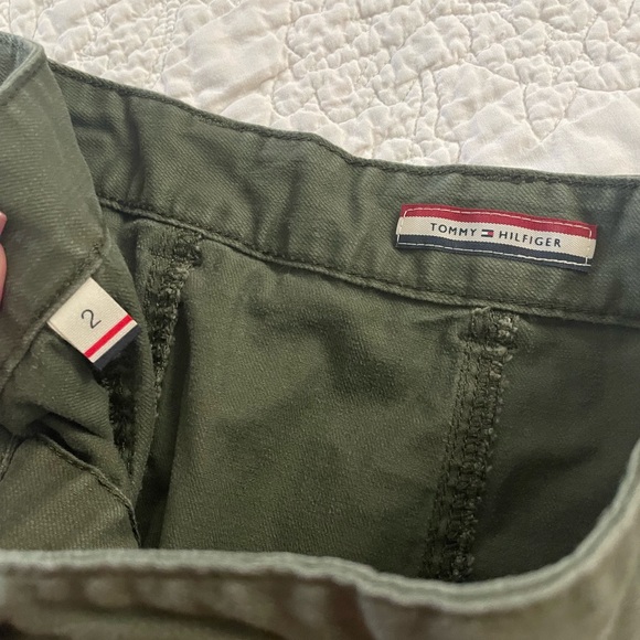Tommy Hilfiger Green Denim Skirt Size 2 - Picture 2 of 3